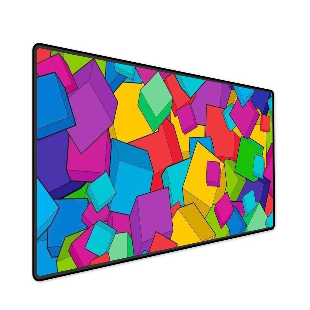 Mouse Pad Gamer Speed Extra Grande Desk Pad Profissional Premium Com Borda Costurada 100x50 - Cubo Colors Mouse Pad Gamer Speed Extra Grande Desk Pad Profissional Premium Com Borda Costurada 100x50 - Cubo Colors