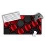 Mouse Pad Gamer Speed Extra Grande Profissional 120x60  - Hexagonal Vermelho
