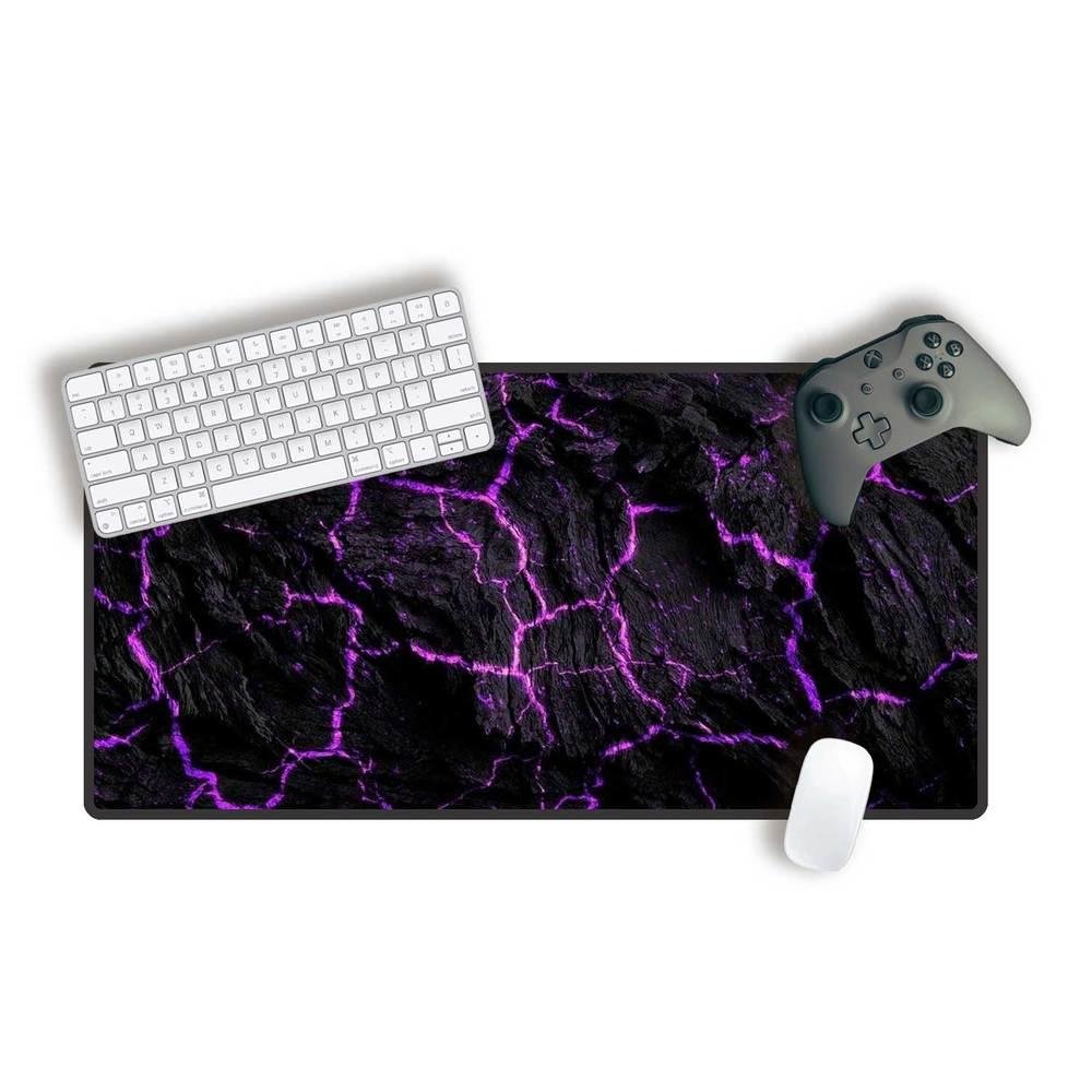 Mouse Pad Gamer Speed Extra Grande Desk Pad Profissional Premium Com Borda Costurada 80x40 - Terra Roxa Mouse Pad Gamer Speed Extra Grande Desk Pad Profissional Premium Com Borda Costurada 80x40 - Terra Roxa