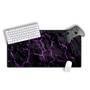 Mouse Pad Gamer Speed Extra Grande Desk Pad Profissional Premium Com Borda Costurada 80x40  - Terra Roxa