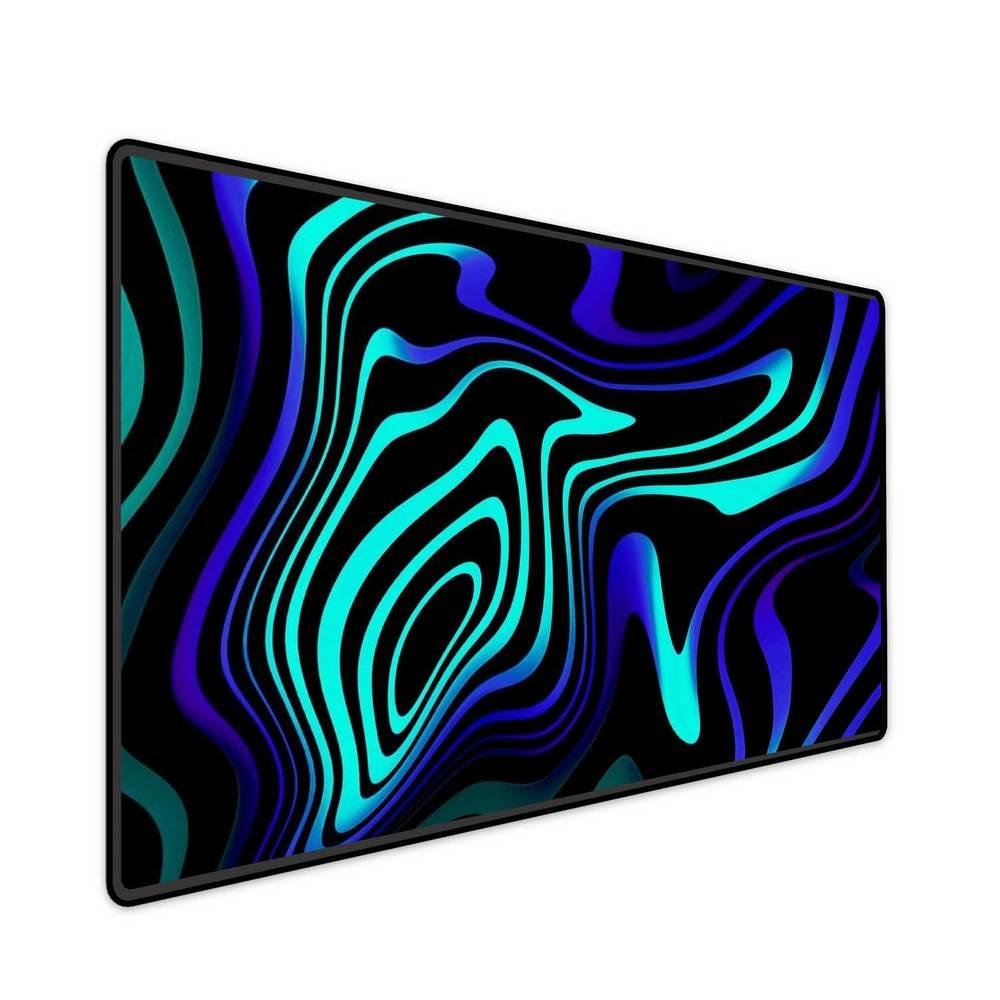 Mouse Pad Gamer Speed Extra Grande Desk Pad Profissional Premium Com Borda Costurada 70x30 - Aquarela Ciano Roxo Mouse Pad Gamer Speed Extra Grande Desk Pad Profissional Premium Com Borda Costurada 70x30 - Aquarela Ciano Roxo
