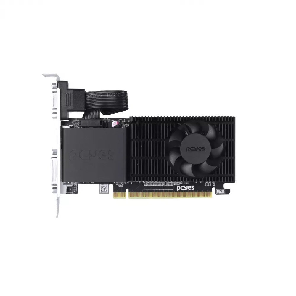 Placa De Vídeo R5 220 Pcyes AMD Radeon 2GB, DDR3, 64 Bits - Pper5dr3lpbr