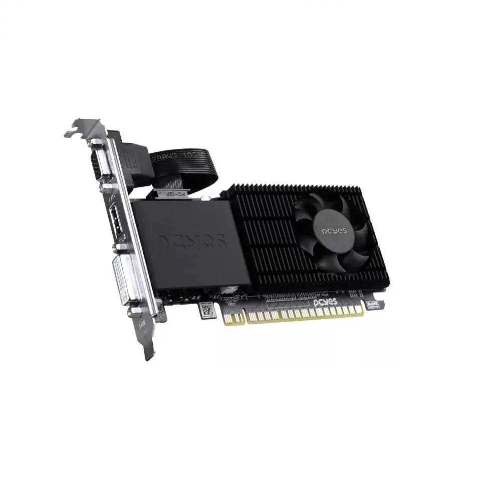 Imagem 5 de 5 do produto Placa De Vídeo R5 220 Pcyes AMD Radeon 2GB, DDR3, 64 Bits - Pper5dr3lpbr