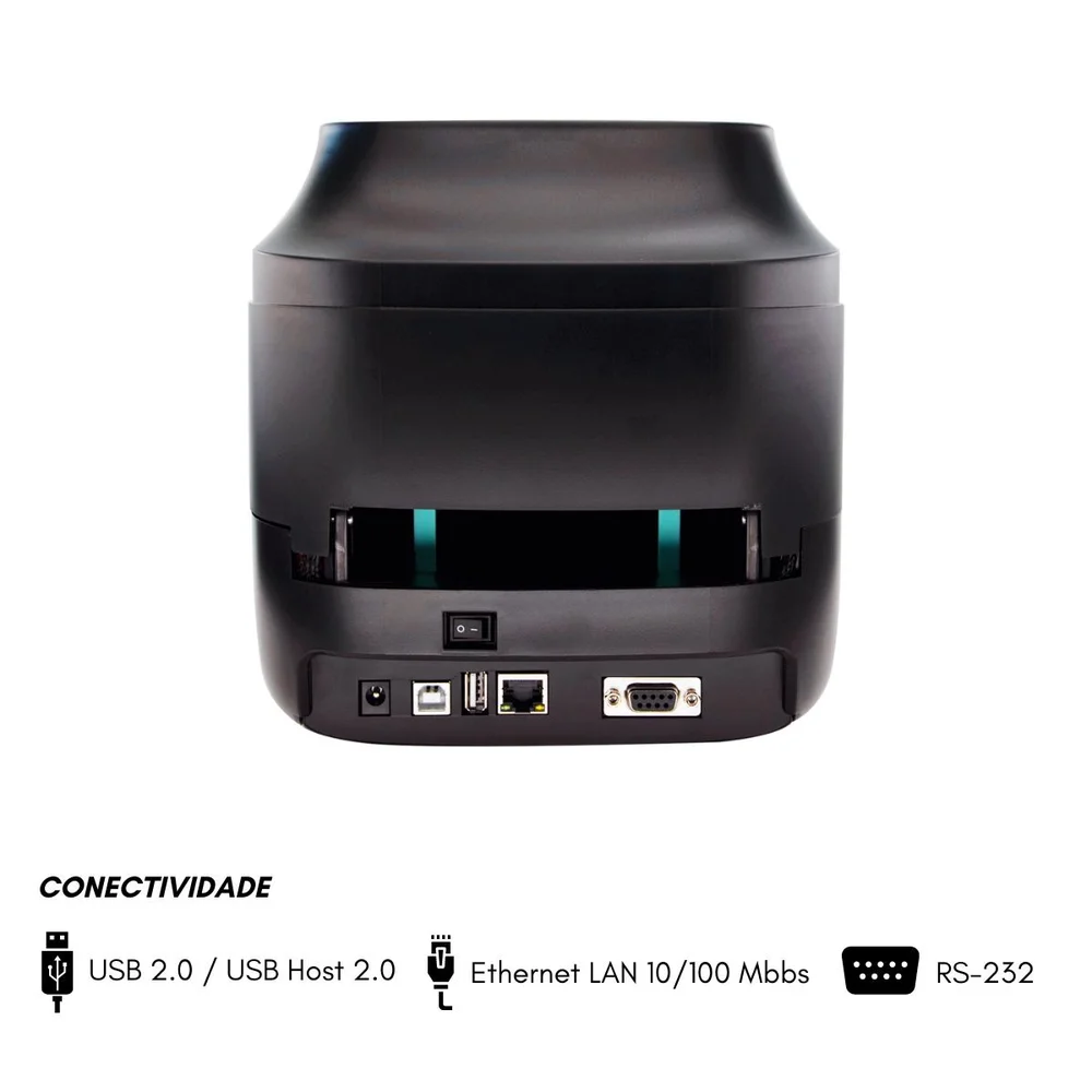 Imagem 5 de 5 do produto Impressora Térmica De Código De Barras Gainscha, 4 ", 203dpi - Ga2408t