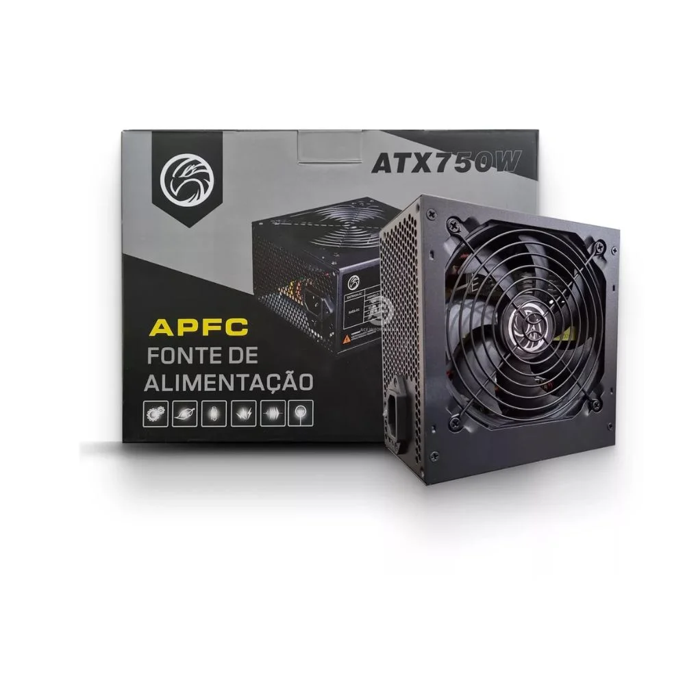 Fonte Alimentação Atx 750w Apfc Bpc/750apfc