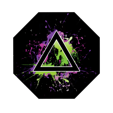 Tapete Gamer Premium Protetor De Piso Quarto Escritório - Triangulo Colors