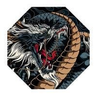 Tapete Gamer Premium Protetor De Piso Quarto Escritório - Dragão Azul