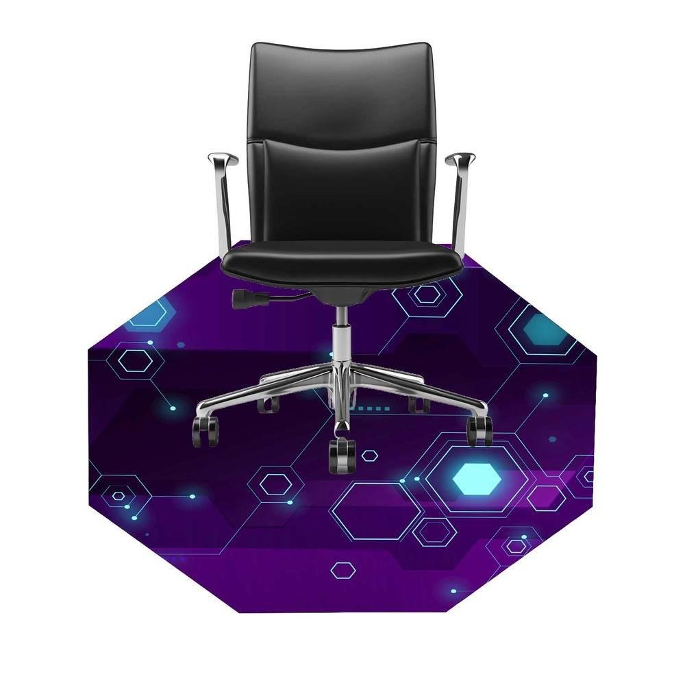Imagem 2 de 2 do produto Tapete Gamer Premium Protetor De Piso Quarto Escritório - Purple