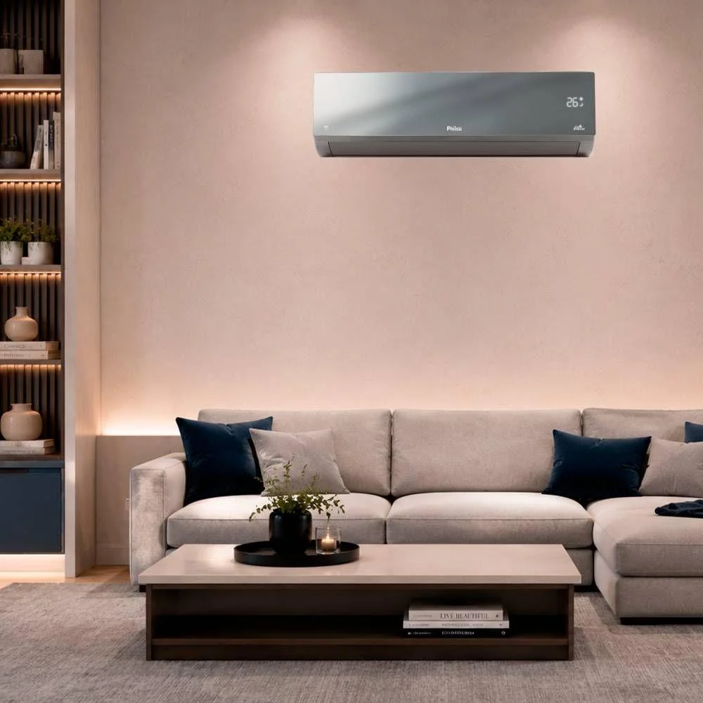Imagem 5 de 5 do produto Ar Condicionado Split Inverter Philco Espelhado, 12000 BTUs, 220v, Quente E Frio - Pac12000iqfm15e