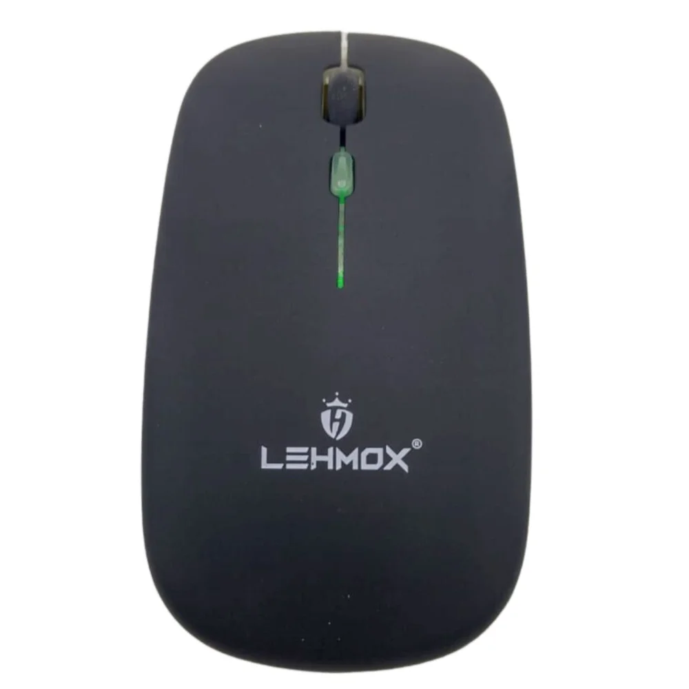 Imagem 4 de 5 do produto Mouse Wireless Lehmox, Recarregável, LED, RGB - Preto