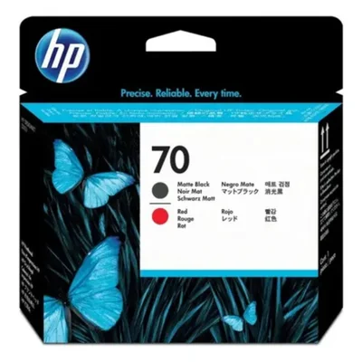 Cabeça De Impressão Hp 70 Preto Fosco E Vermelho C9409a | Designjet Z2100 Z5200 Z5400