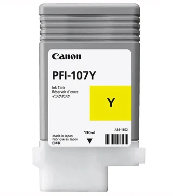 Cartucho De Tinta Canon Pfi-107 Pfi-107y Amarelo | 130ml