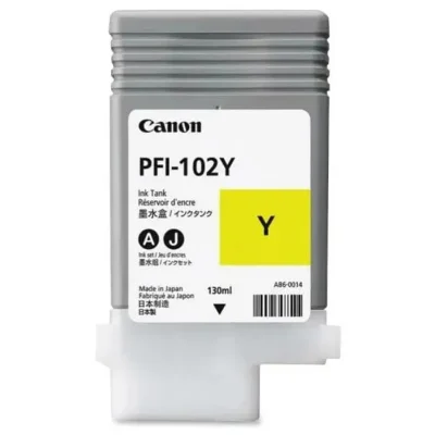 Cartucho De Tinta Canon Pfi-102 Pfi-102y Amarelo | Ipf500 Ipf510 Ipf600
