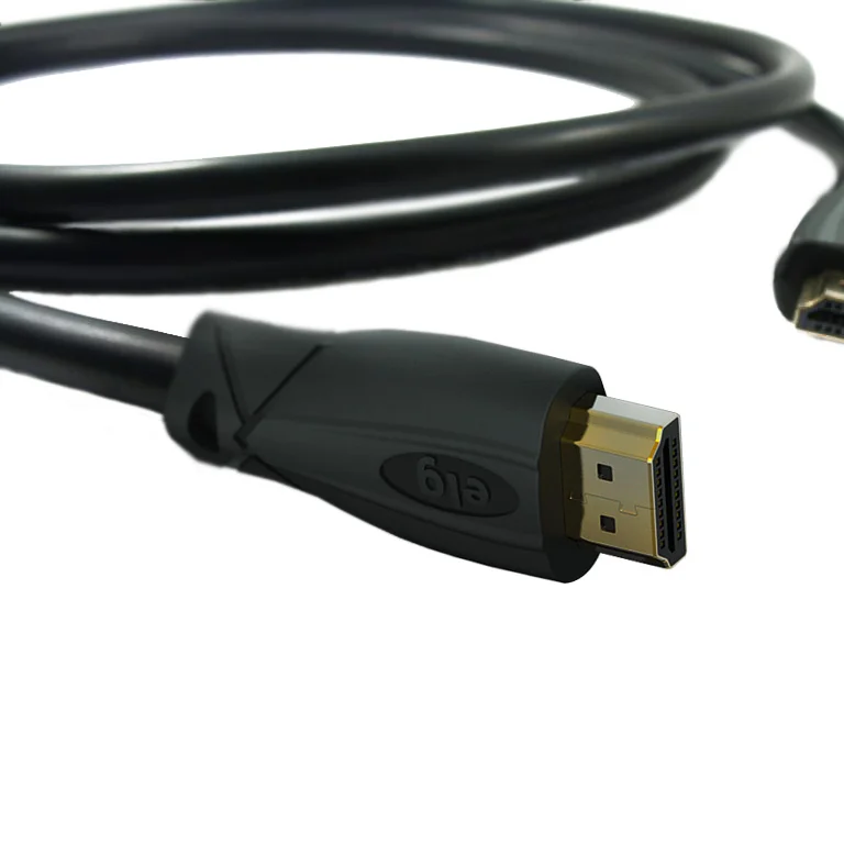 Imagem 2 de 5 do produto Cabo HDMI Alta Performance V2.1, 8k Ultra Hd 144hz, Arc E Ethernet, Conectores Banhados A Ouro 24k Com, Com 1,5 Metros Preto, Hd8k15, Elg