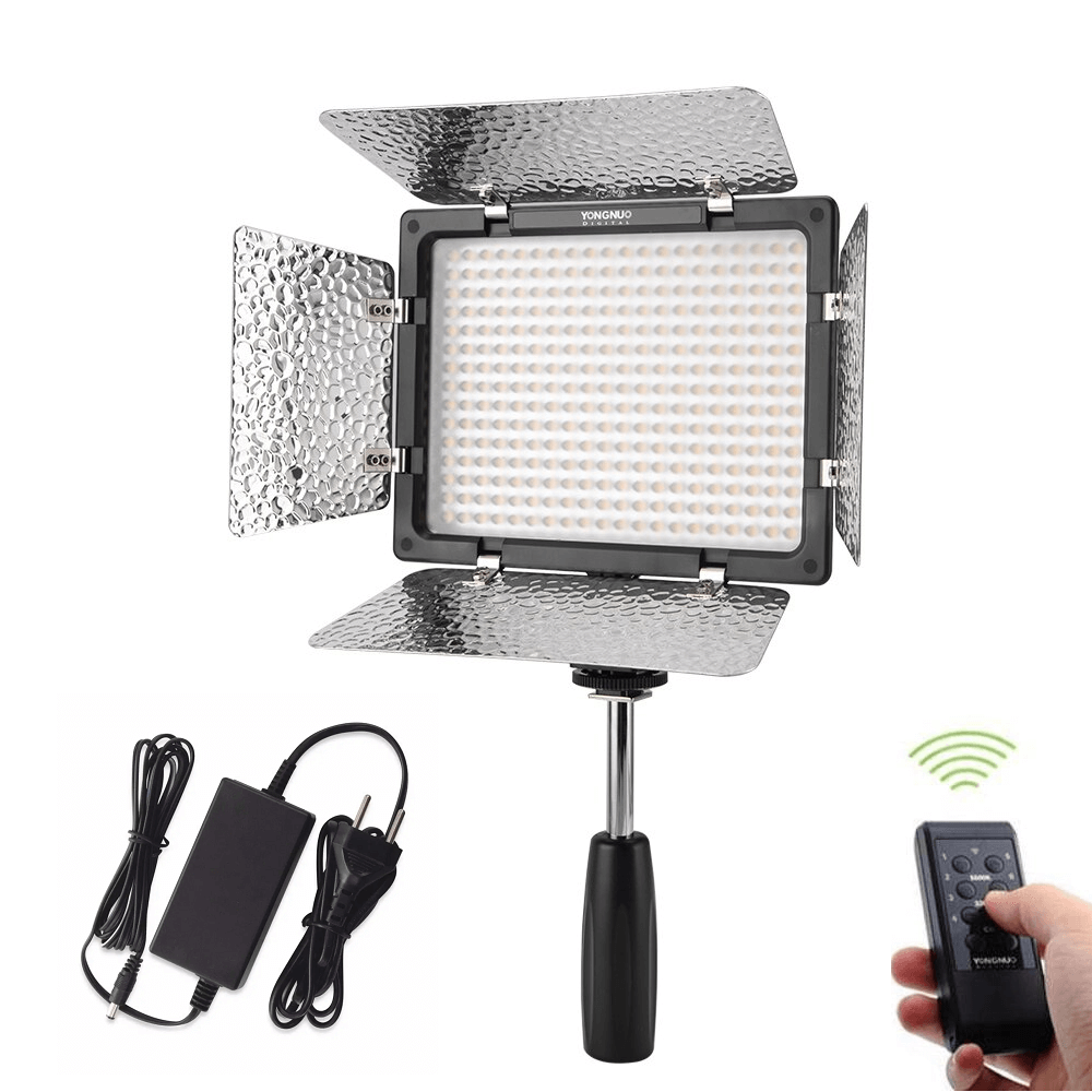 Kit Painel Iluminador LED Yongnuo Yn300 Iii Cor Variável Com Fonte Dc 12v 5amp (bivolt)