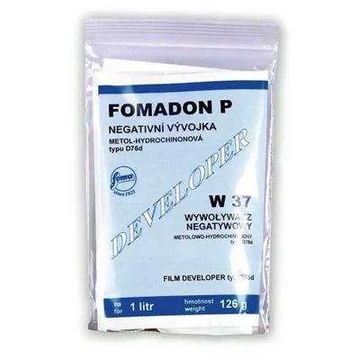 Revelador Em Pó Foma Fomadon P W37 Para Filme Preto E Branco - 126g (rende 1 Litro)