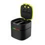 Carregador Duplo Carga Rápida Para Gopro Hero 12 / 11 / 10 / 9 Black - Telesin