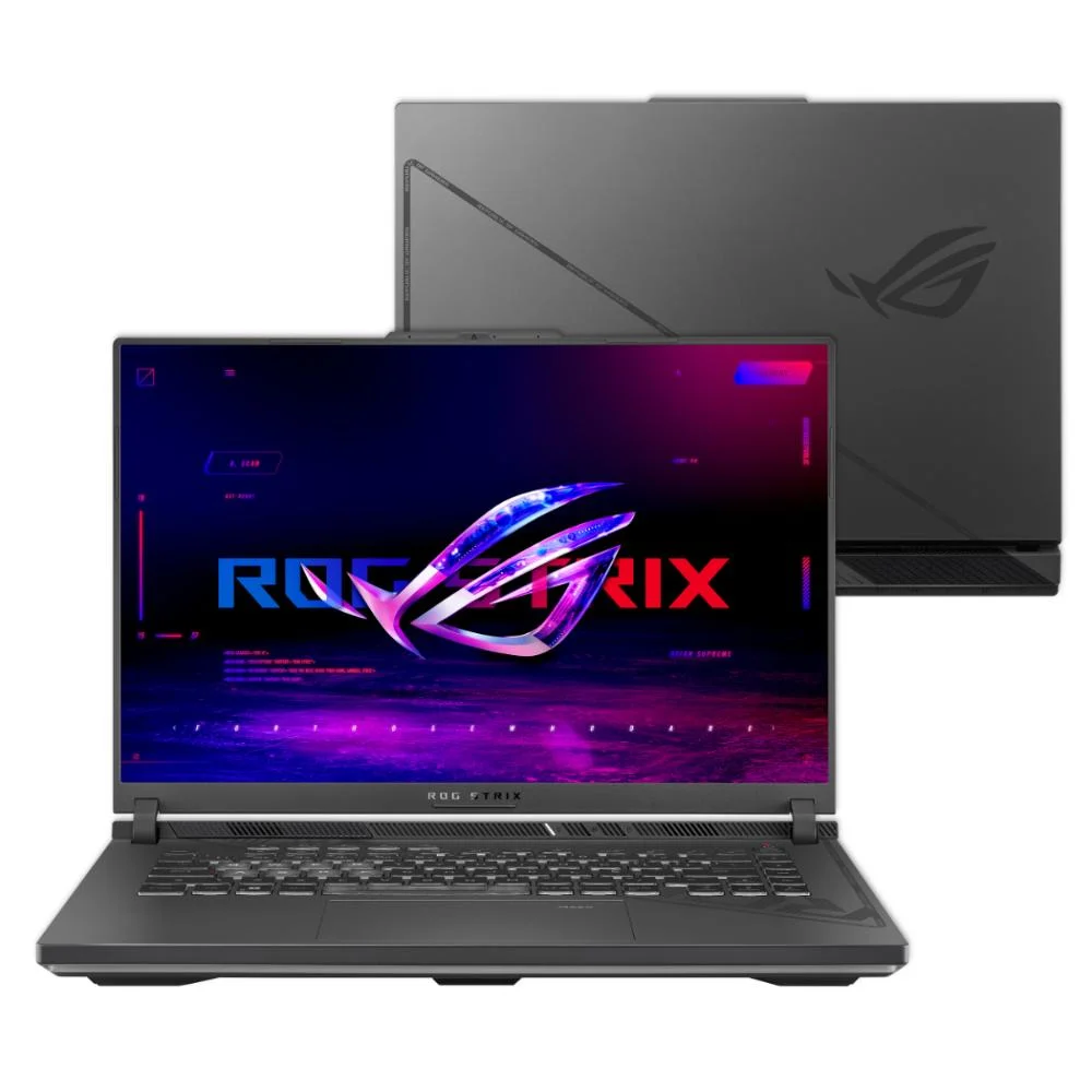 Notebook Gamer Asus Rog Strix G16 G614ju, Intel Core i7 13650hx, 16GB RAM, RTX 4050, SSD 512GB, Tela 16" FHD, 165hz, Windows 11, Eclipse Gray - N3380w Notebook Gamer Asus Rog Strix G16 G614ju, Intel Core i7 13650hx, 16GB RAM, RTX 4050, SSD 512GB, Tela 16" FHD, 165hz, Windows 11, Eclipse Gray - N3380w