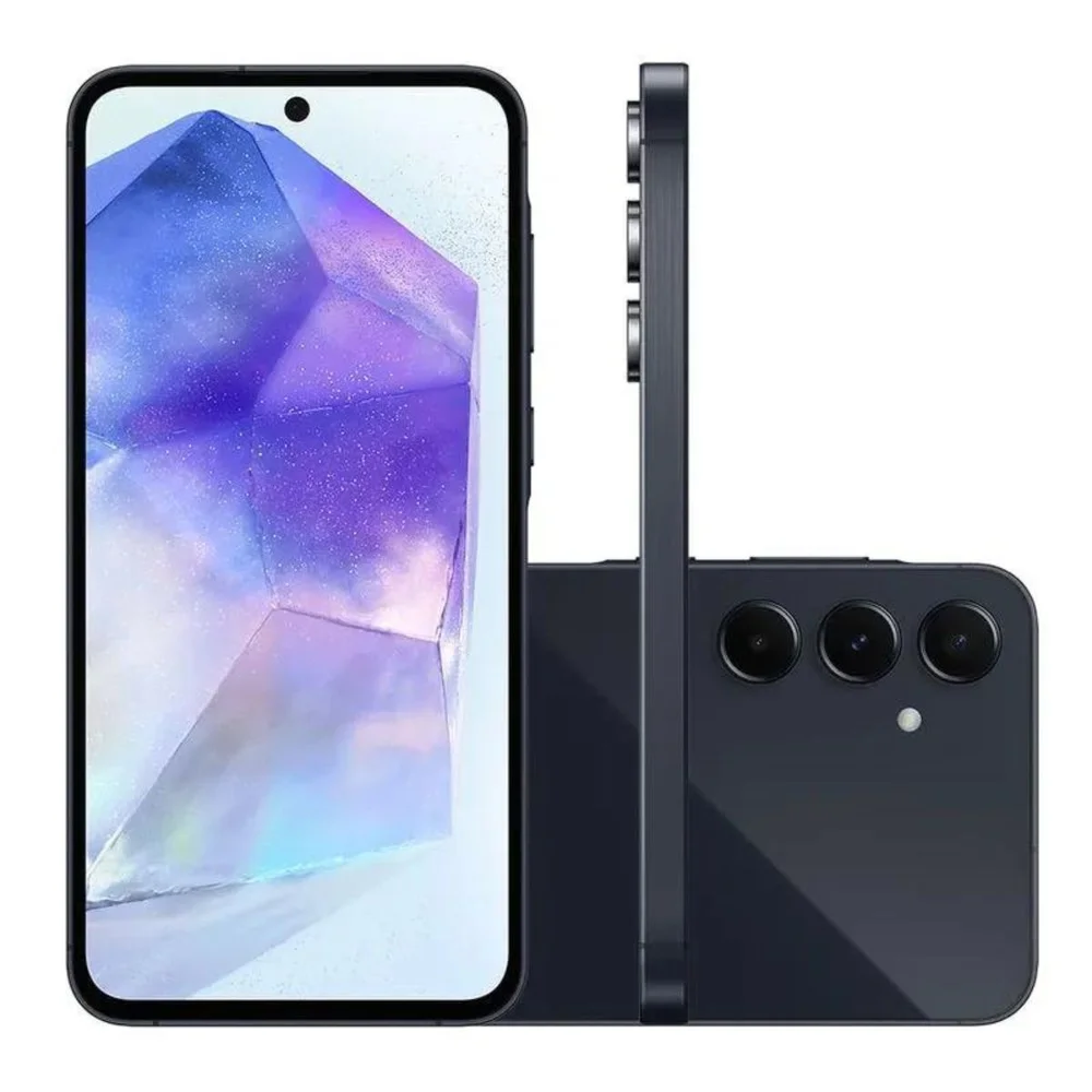 Imagem 1 de 5 do produto Smartphone Samsung Galaxy A35, 5G, 6GB RAM, 128GB, Octa-Core, Câmera Tripla 50MP, Tela 6.6", Azul Escuro