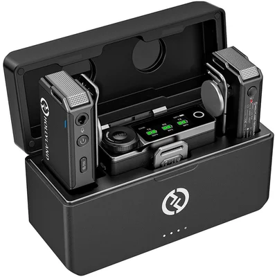 Sistema Microfone Duplo Hollyland Lark Max Duo Wireless Para Câmeras, Filmadoras E Smartphones (2.4ghz)
