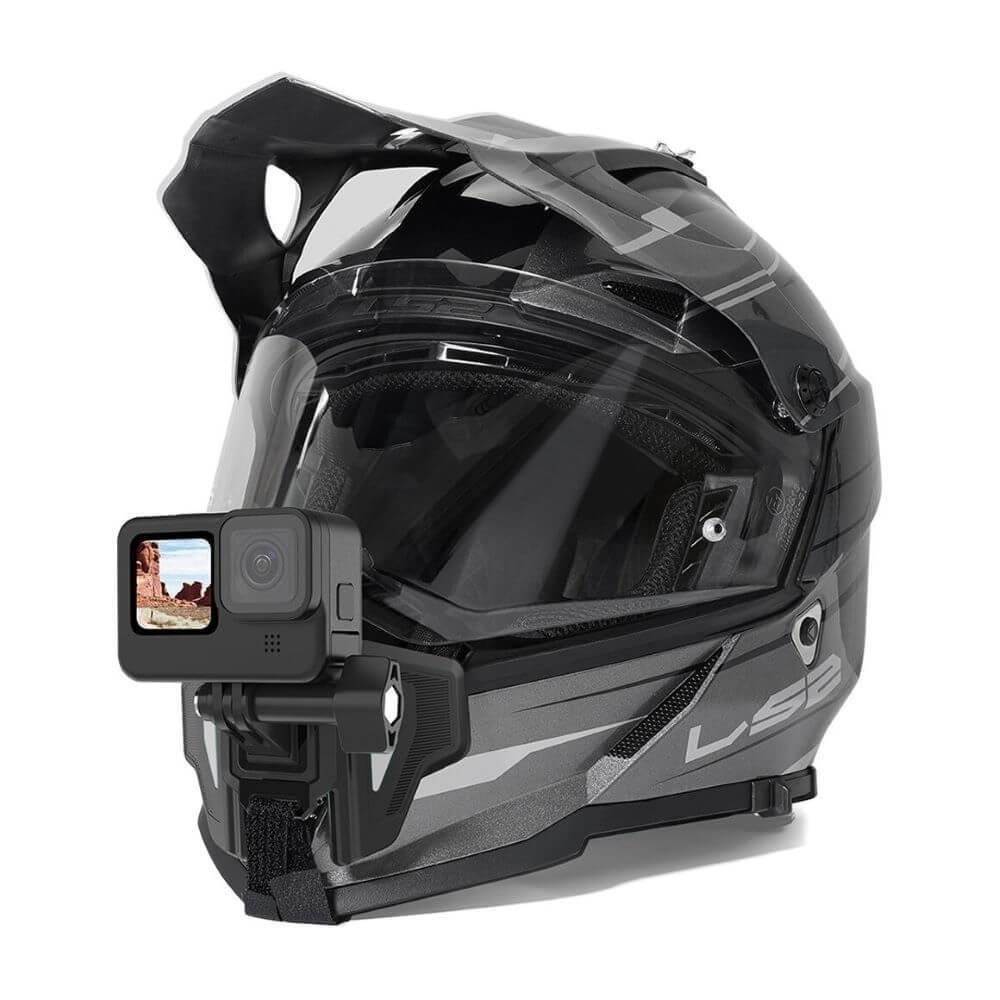 Imagem 3 de 5 do produto Suporte Queixo Para Gopro E Câmeras Similares - Telesin Cor Cinza
