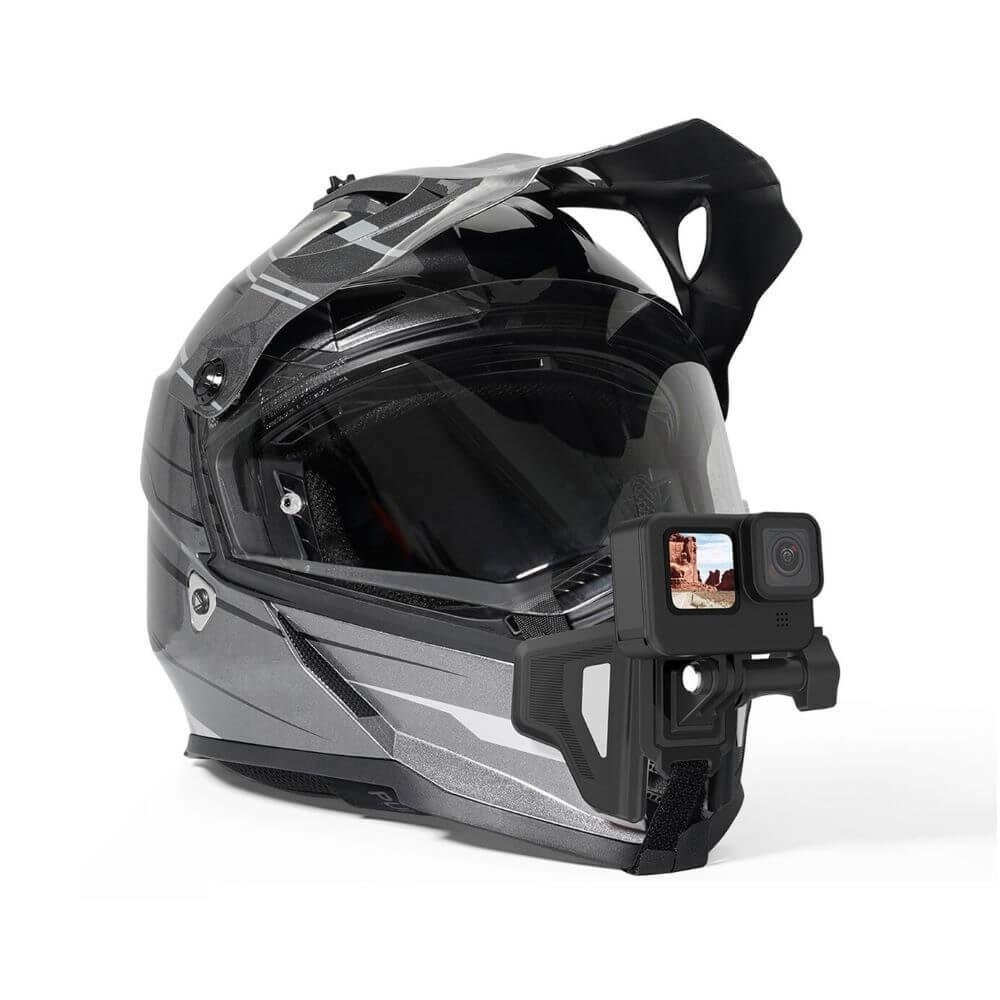 Imagem 5 de 5 do produto Suporte Queixo Para Gopro E Câmeras Similares - Telesin Cor Cinza