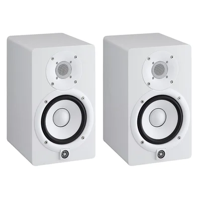 Par De Monitores De Referência Yamaha, Bi-amplificado, 70w Hs 5, Branco