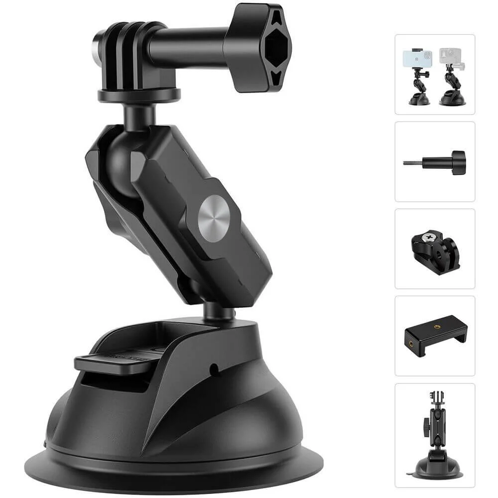 Imagem 4 de 5 do produto Suporte Ventosa Para Gopro E Similares / Celular - Telesin