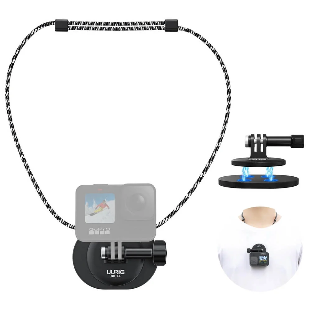 Imagem 3 de 5 do produto Suporte Para Pescoço Com Encaixe Magnético Para Gopro - Uurig