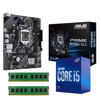 Kit I5 10ª Geração, C/ Vídeo Integrado, Memória 16GB, DDR4