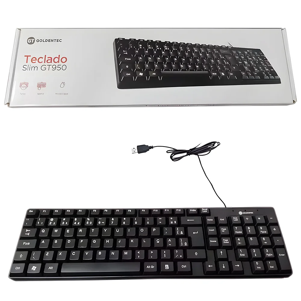 Imagem 4 de 5 do produto Tec Usb Gt Slim Gt950 Preto