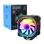 Ventoinha, Cooler Fan, Para Processador Intel, AMD, LED, RGB, Silencioso 120mm 3
