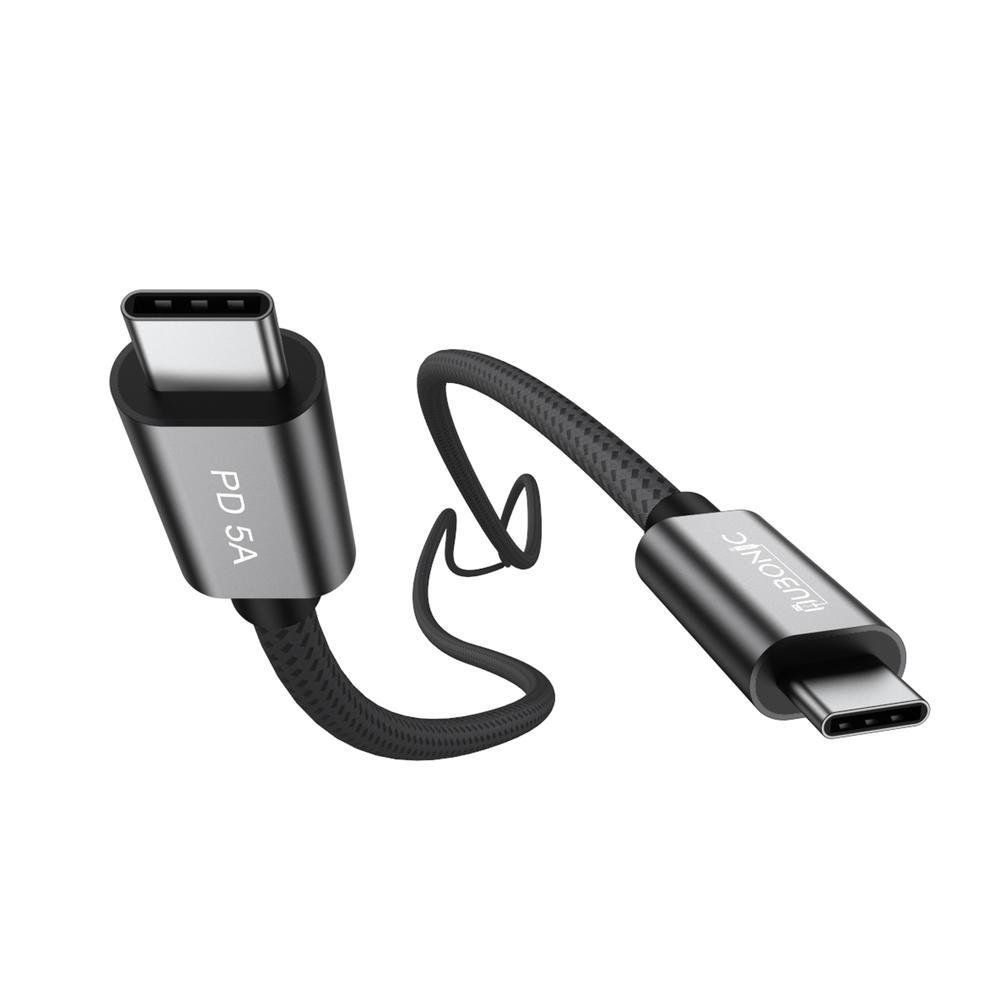 Imagem 2 de 5 do produto Cabo Hubonic USB C Para USB C 3.2, Gen2, De 20 Gbps, 2 Metros, Carregamento Rápido, Pd100w, PC, Celular, Tablets. Laptops