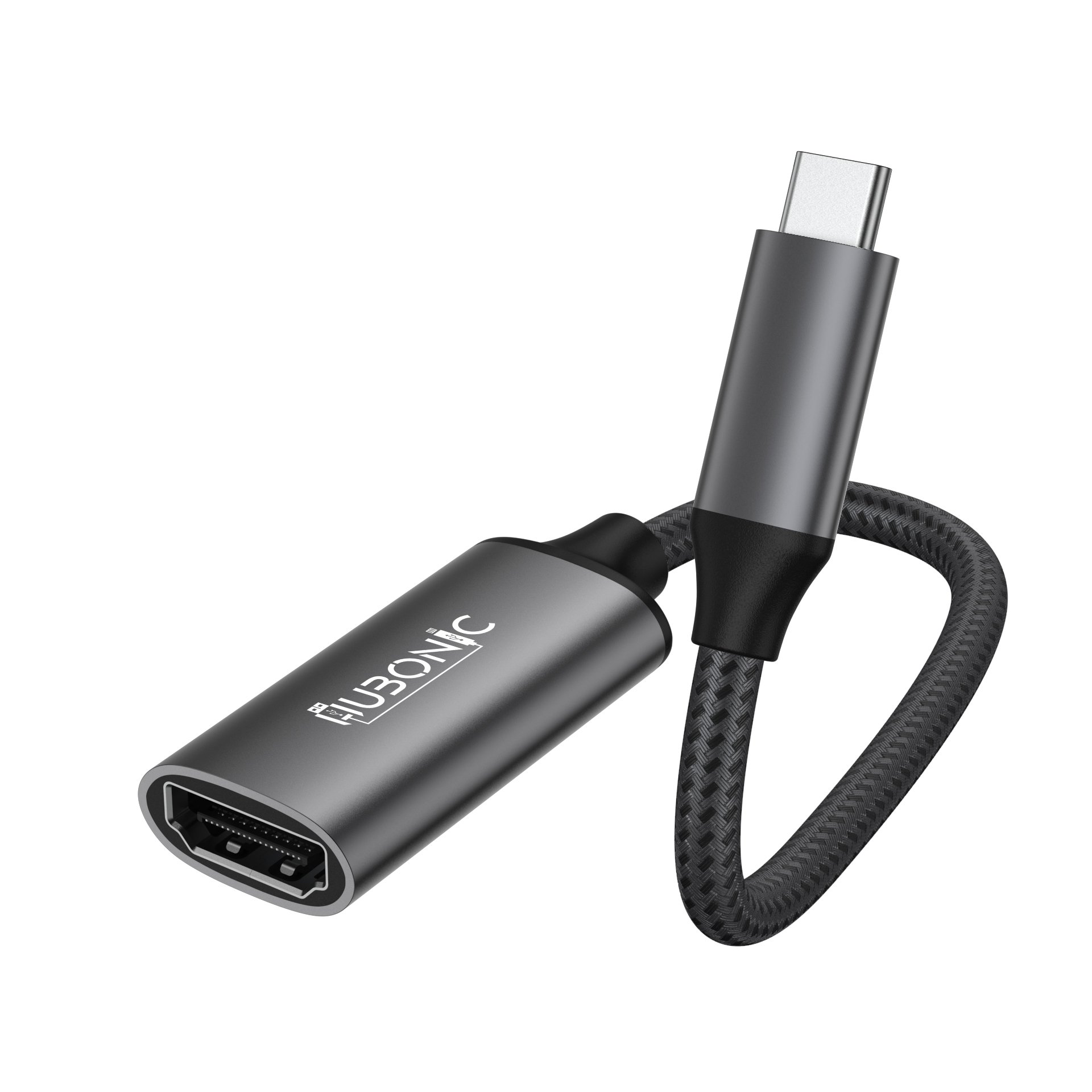 Adaptador Hubonic USB C Para HDMI, 4k, 60hz, Cabo, Celular, Tablet, Notebook, Resistente, Alta Qualidade