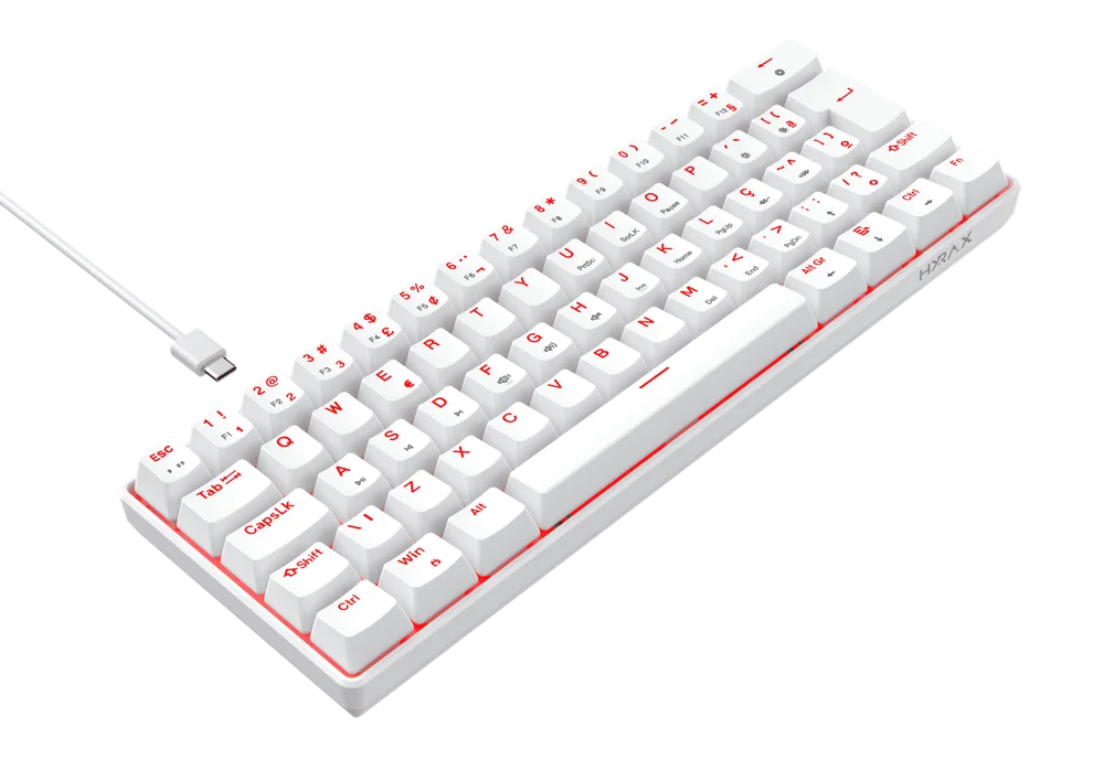 Teclado Mecânico Gamer Hyrax, Thunder, Switch Huano Azul, LED Vermelho - Abnt2 Teclado Mecânico Gamer Hyrax, Thunder, Switch Huano Azul, LED Vermelho - Abnt2