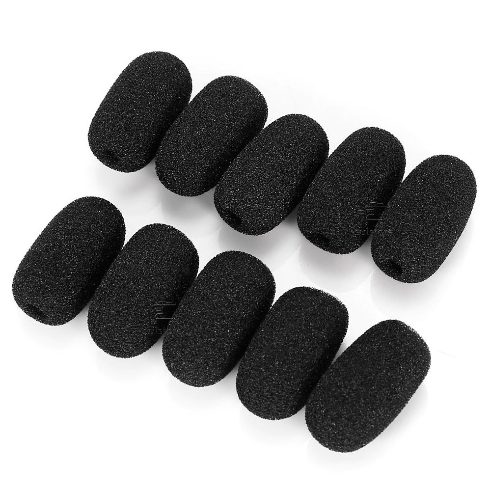 Kit 10 Protetor Bocal Microfone Espuma Top Use, Para Headset Intelbras - Esp09