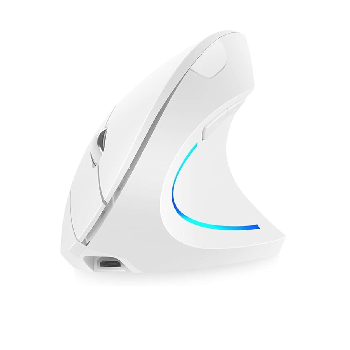 Mouse Ergonômico Vertical Trust, Com Fio, 1600 DPI, 6 Botões, USB, Branco - T25133