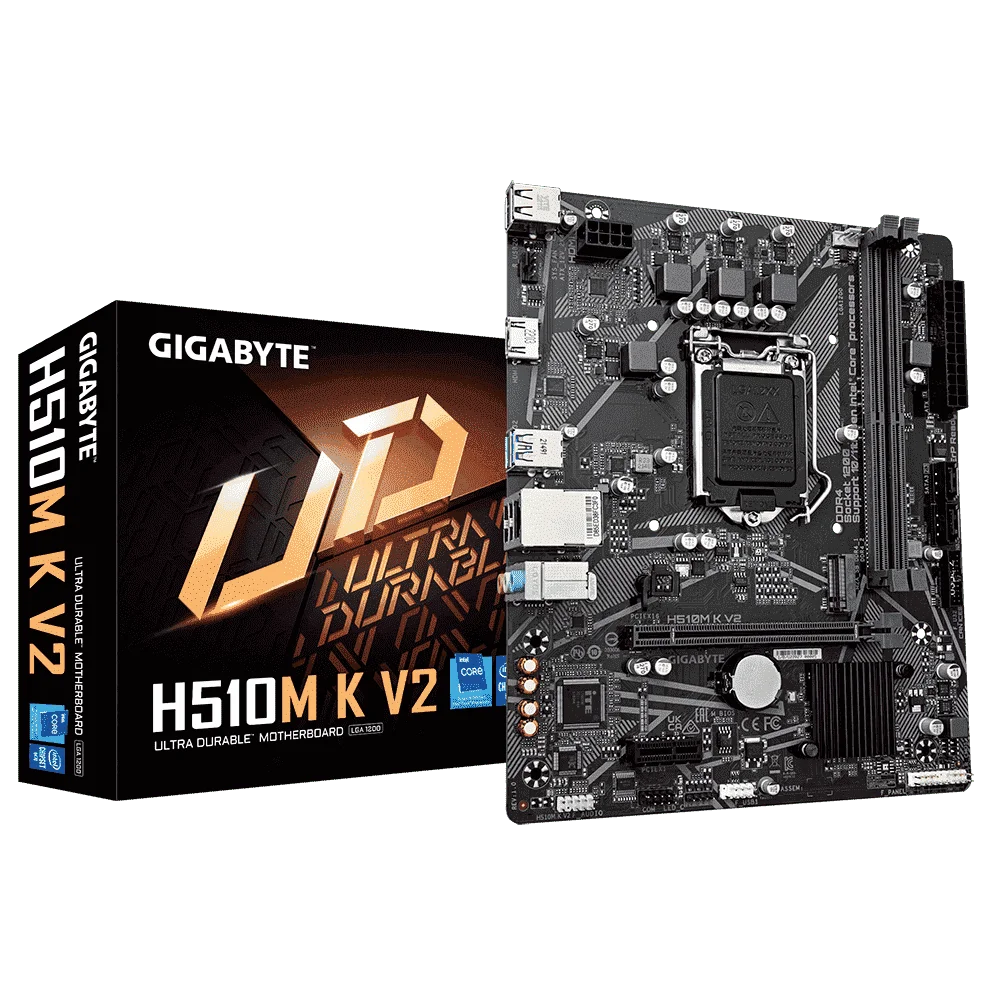 Placa Mãe Gigabyte H510m K V2, Intel LGA 1200, Chipset H510 4
