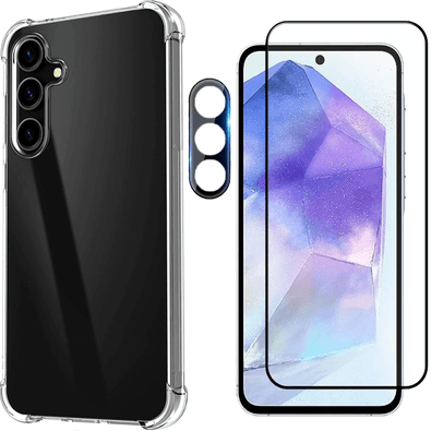 Capa Anti Impacto Para Galaxy A55 6.6 + Pelicula 3d + Camer