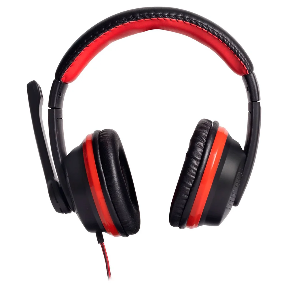 Imagem 5 de 5 do produto Headset Gamer Fortrek Spider Black, P3 + Adaptador P2, Driver 40mm, Preto E Vermelho