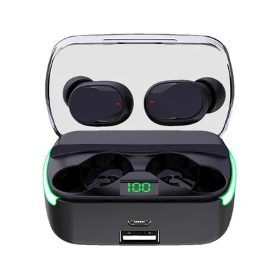 Fone De Ouvido Sem Fio Bluetooth Com Powerbank Integrada .