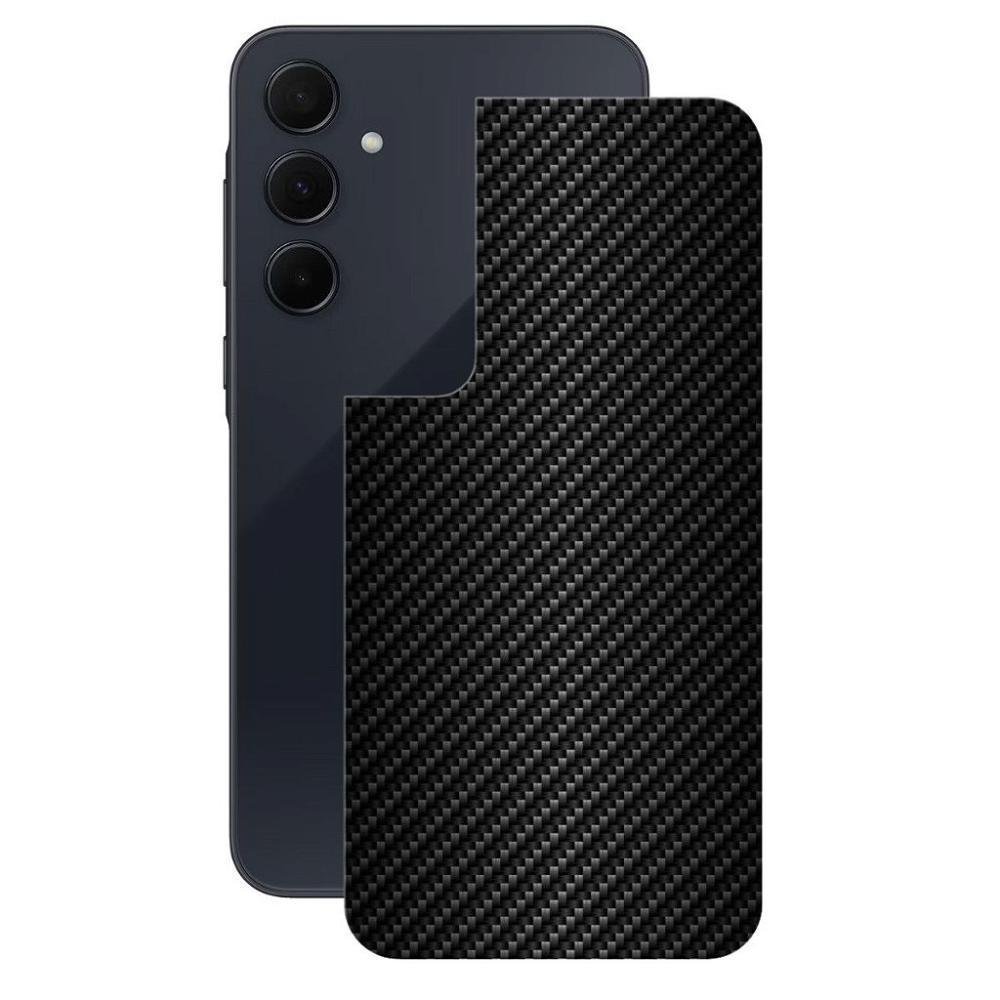 Película Para Samsung Galaxy A55 5g - Traseira De Fibra De Carbono Preta - Gshield