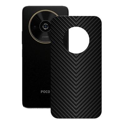 Película Para Xiaomi Poco C61 - Traseira De Fibra De Carbono Preta - Gshield