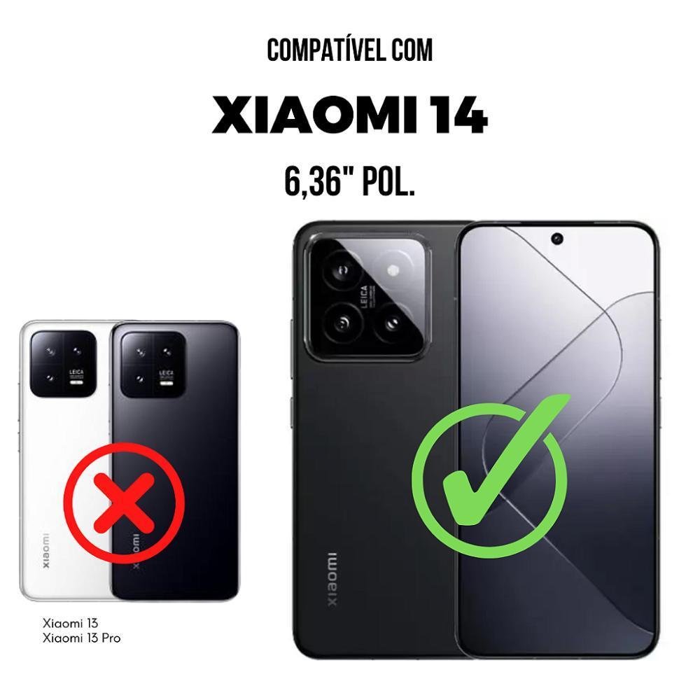 Imagem 3 de 5 do produto Película Para Xiaomi 14 - Traseira De Fibra De Carbono Preta - Gshield