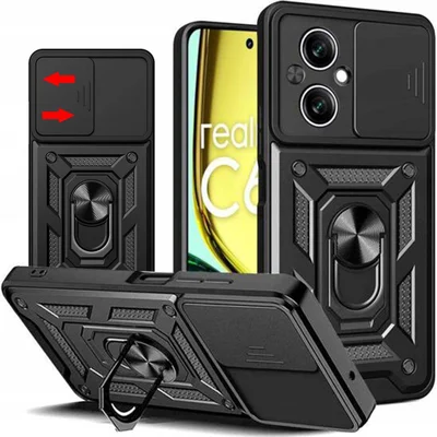 Capa Capinha Case Para Realme C67 4g - Protetora Resistente Anti Impacto Queda Armadura Militar Cor:preto