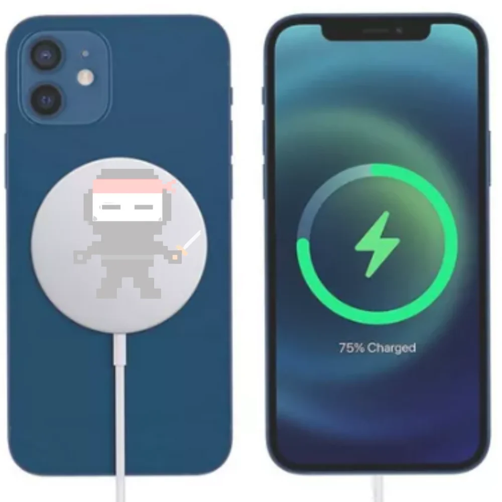 Imagem 4 de 4 do produto Case Indução Para Iphone 12 Pro Max + Cabo Conexão Sem Fios
