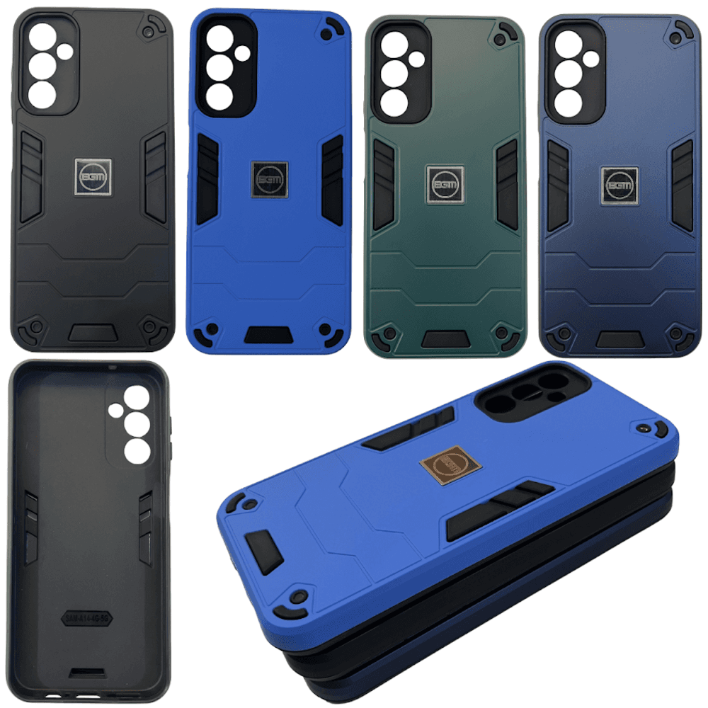 Imagem 4 de 5 do produto Capa Anti Impacto Para Samsung A14 (tela De 6.6) Capinha Anti Choque Cor:verde Militar