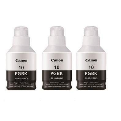 Kit 3 Tinta Gi-10 Gi10 Black Tank G5010 G5011 G6010 G6011 G7010 G-6010 G-7011