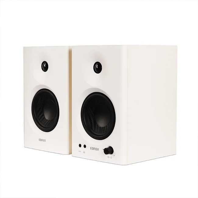 Imagem 3 de 5 do produto Monitor De Áudio Mr4 Edifier 42w Rms, Conexão TRS e RCA, Bivolt - Branco