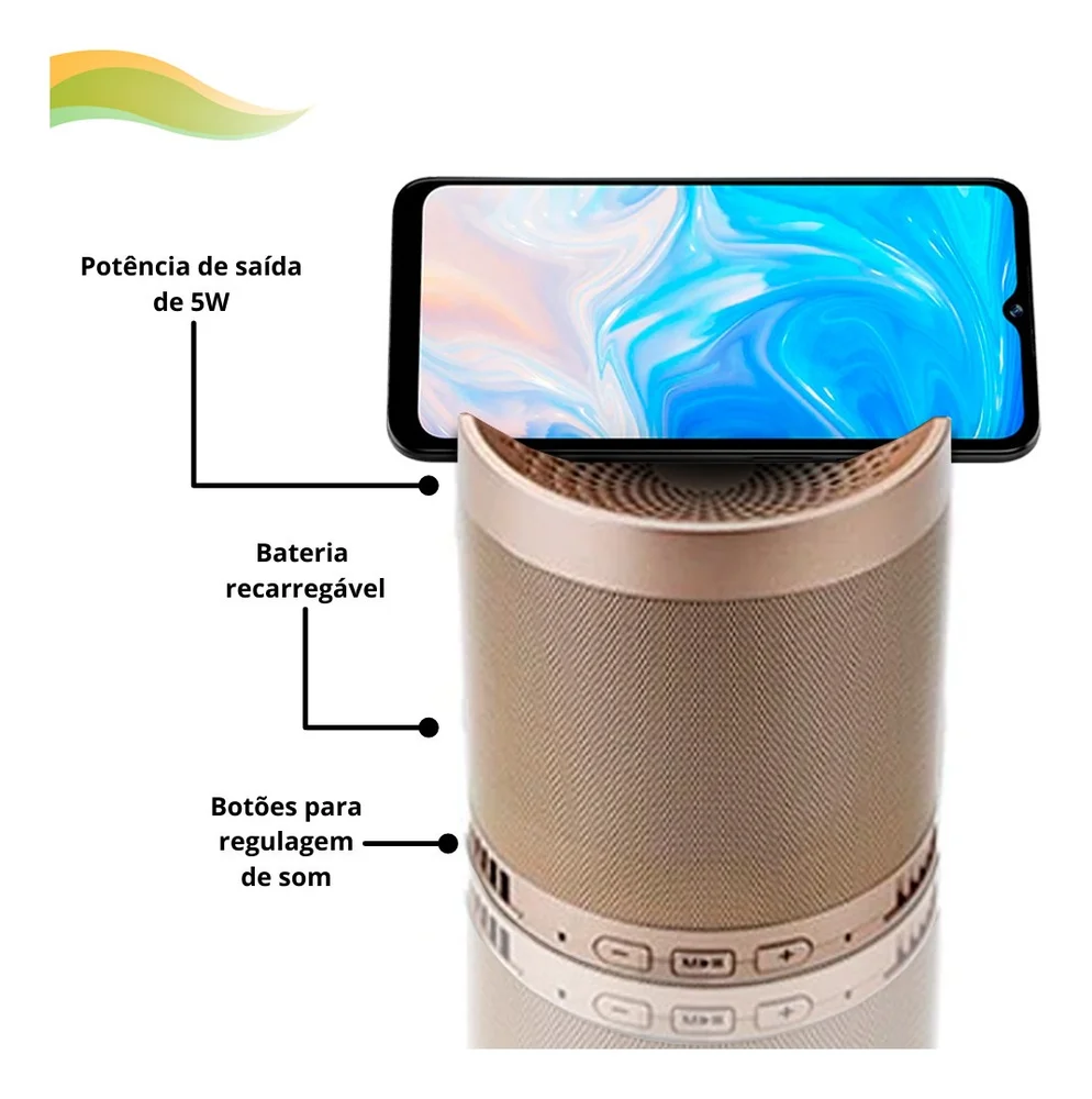 Imagem 5 de 5 do produto Caixinha De Som Bluetooth Portatil Q3 Mp3 Pen Drive Fm Cel